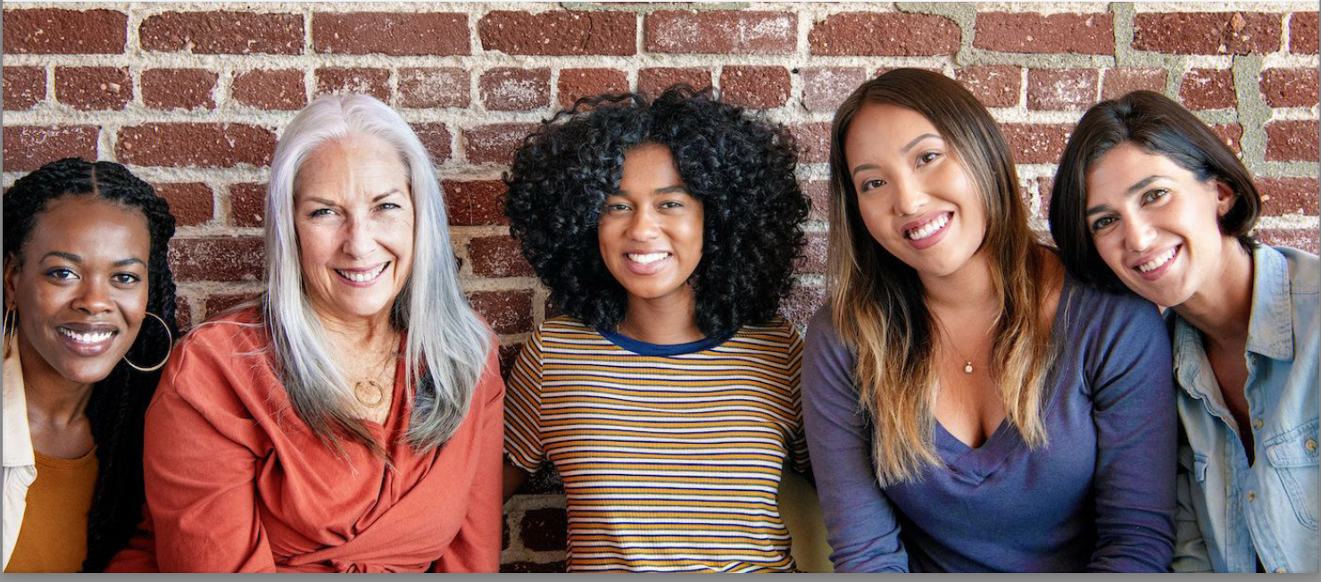 A group of women smiling